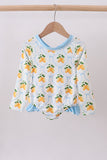 Blue bow lemon rashguard - Aaria Tees Aaria Tees