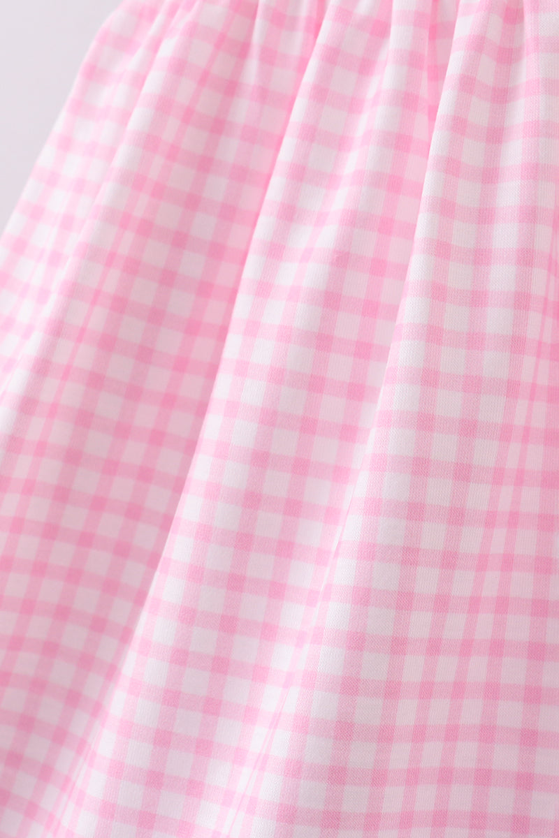 Pink watermelon embroidery ruffle dress - Aaria Tees Aaria Tees
