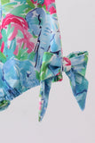 Green tropical garden bow bubble - Aaria Tees Aaria Tees