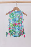 Green tropical garden bow bubble - Aaria Tees Aaria Tees