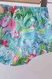 Green tropical garden bow bloomer set - Aaria Tees Aaria Tees