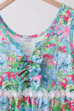 Green tropical garden dress - Aaria Tees Aaria Tees
