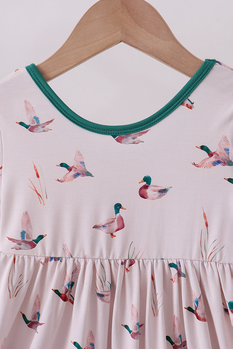 Green duck bamboo dress - Aaria Tees Aaria Tees