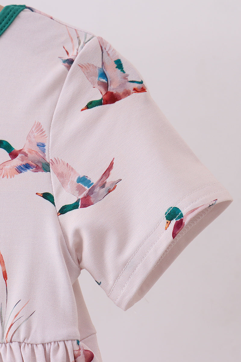 Green duck bamboo dress - Aaria Tees Aaria Tees