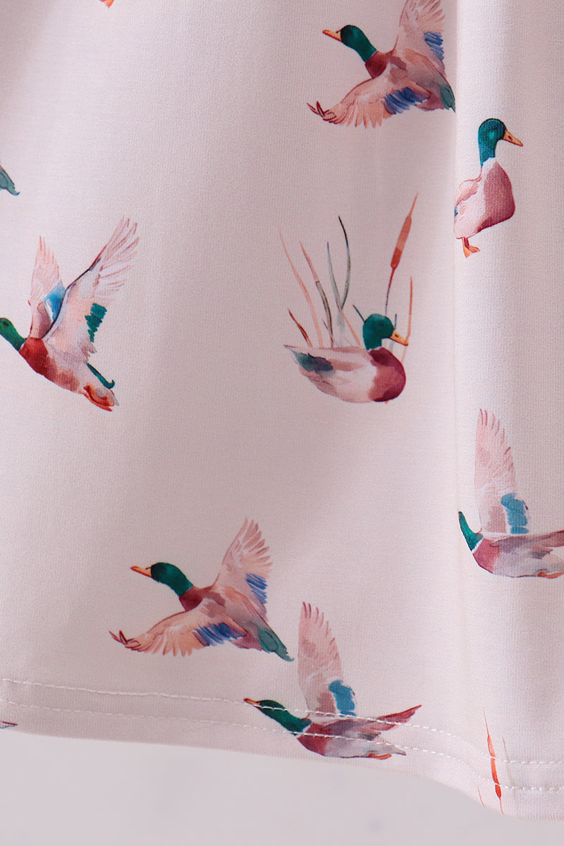 Green duck bamboo dress - Aaria Tees Aaria Tees