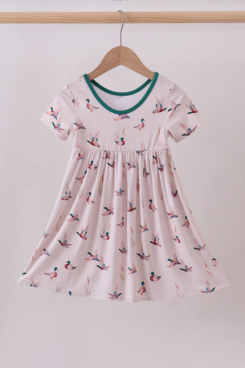 Green duck bamboo dress - Aaria Tees Aaria Tees