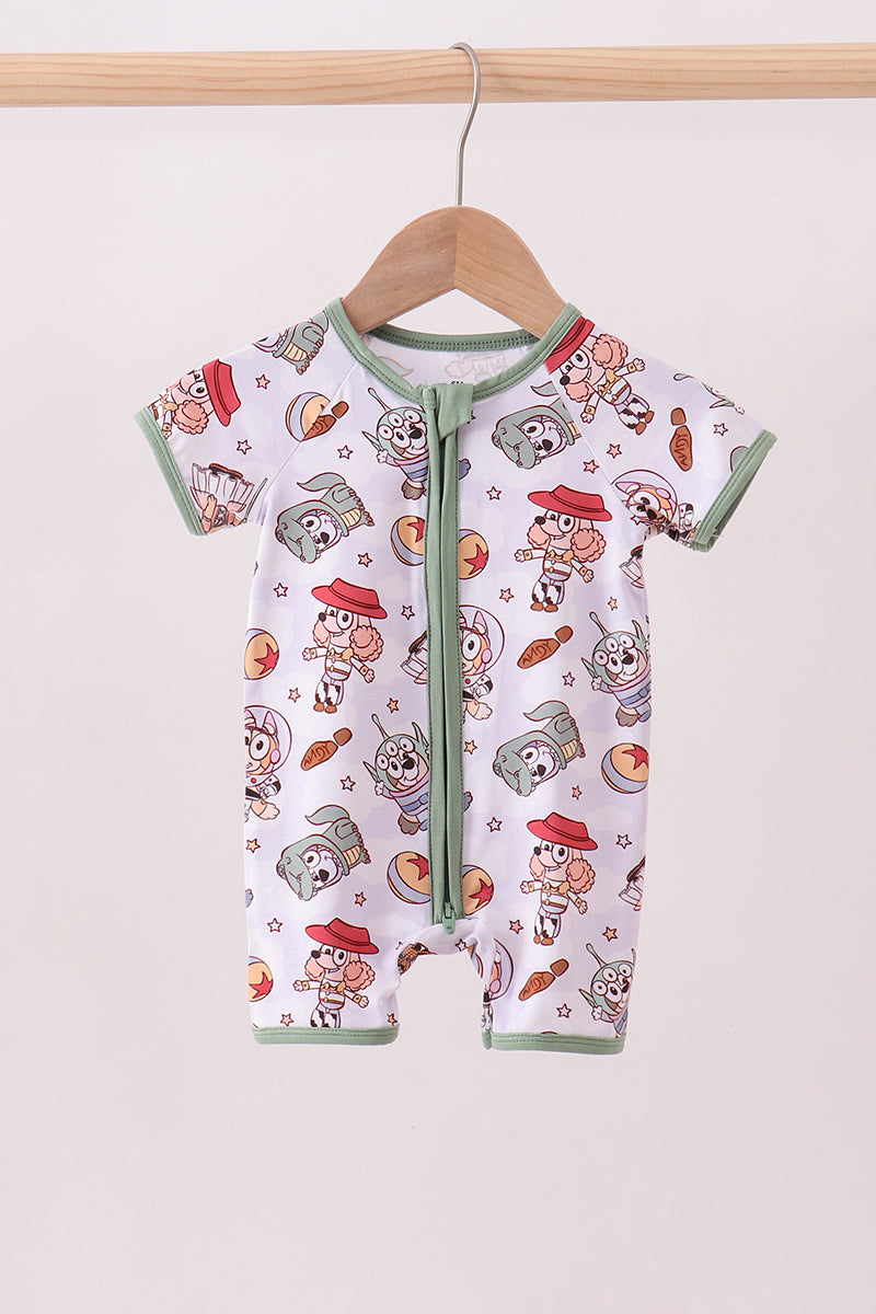 Sage character bamboo romper - Aaria Tees Aaria Tees