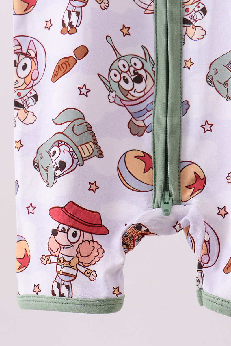 Sage character bamboo romper - Aaria Tees Aaria Tees