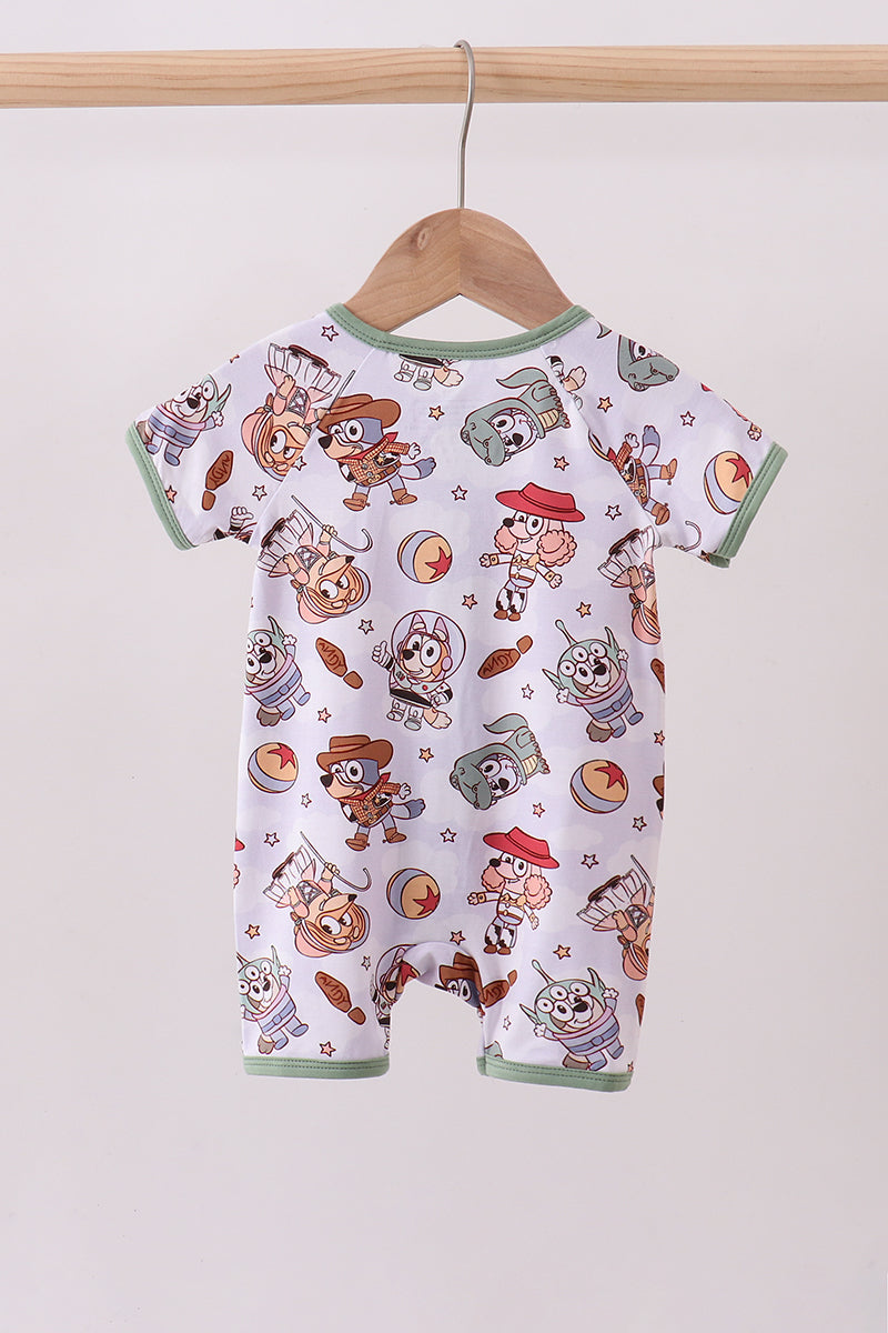 Sage character bamboo romper - Aaria Tees Aaria Tees