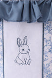 Blue bunny floral ruffle basket - Aaria Tees Aaria Tees