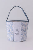 Blue bunny floral basket Aaria Tees