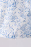 Navy bunny embroidery peter pan collar bloomer set - Aaria Tees Aaria Tees