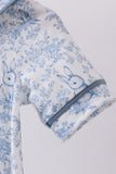 Navy bunny embroidery peter pan collar bubble - Aaria Tees Aaria Tees