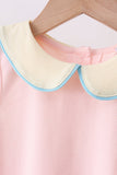 Pink Floral Print Checkered Skorts Set Aaria Tees