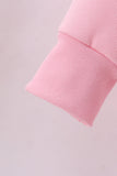 Pink heart love smile sequin fleece mom&me sweatshrit - Aaria Tees Aaria Tees