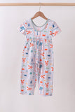 Coconut trees lobsters print bamboo jumpsuit - Aaria Tees Aaria Tees