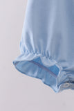 Blue bunny applique ruffle bubble - Aaria Tees Aaria Tees