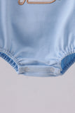 Blue bunny applique bubble - Aaria Tees Aaria Tees