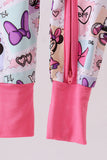 Pink character bamboo romper - Aaria Tees Aaria Tees