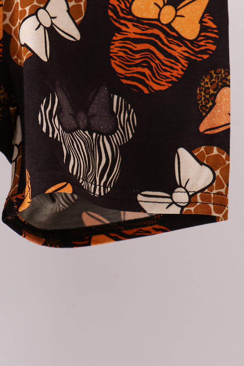 Brown character bamboo pajama set - Aaria Tees Aaria Tees