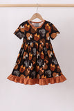 Brown character bamboo dress - Aaria Tees Aaria Tees