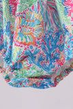 Pink character smocked ruffle bubble - Aaria Tees Aaria Tees
