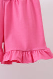 Pink character smocked ruffle bloomer set - Aaria Tees Aaria Tees
