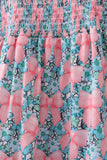 Pink floral smocked tiered dress - Aaria Tees Aaria Tees