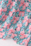 Pink floral smocked tiered dress - Aaria Tees Aaria Tees