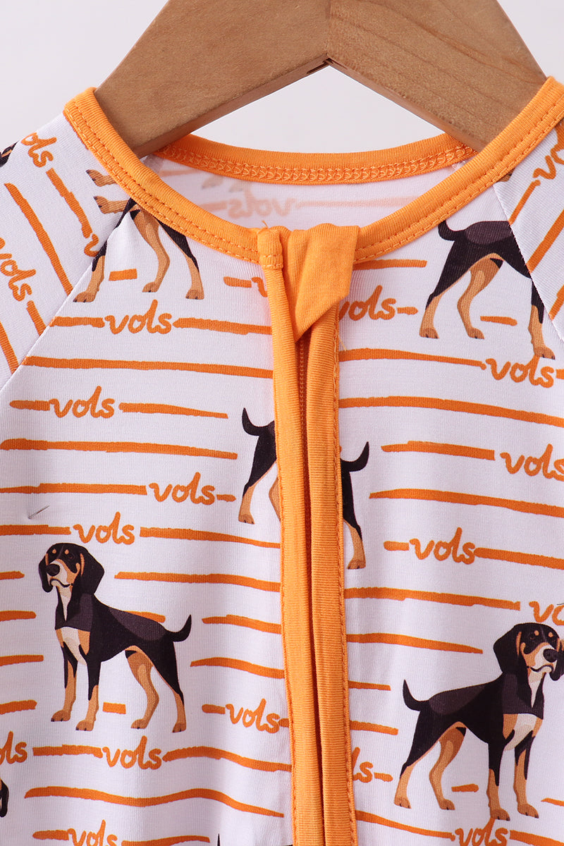 Tennessee vols bamboo zipper romper - Aaria Tees Aaria Tees