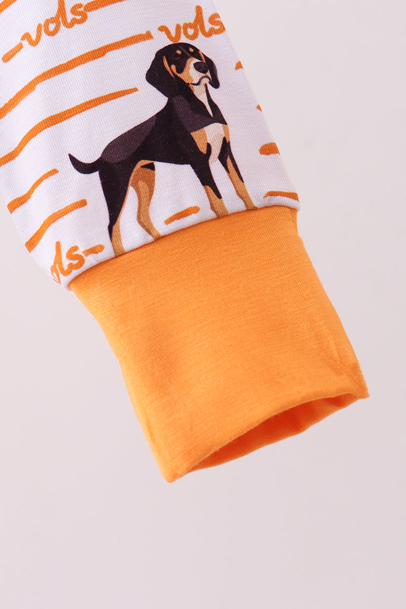 Tennessee vols bamboo zipper romper - Aaria Tees Aaria Tees