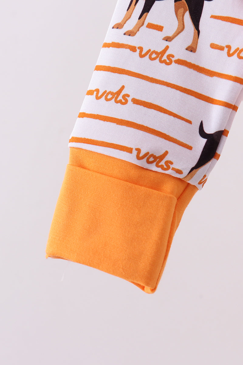 Tennessee vols bamboo zipper romper - Aaria Tees Aaria Tees