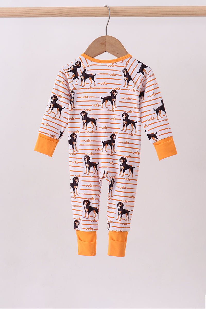 Tennessee vols bamboo zipper romper - Aaria Tees Aaria Tees