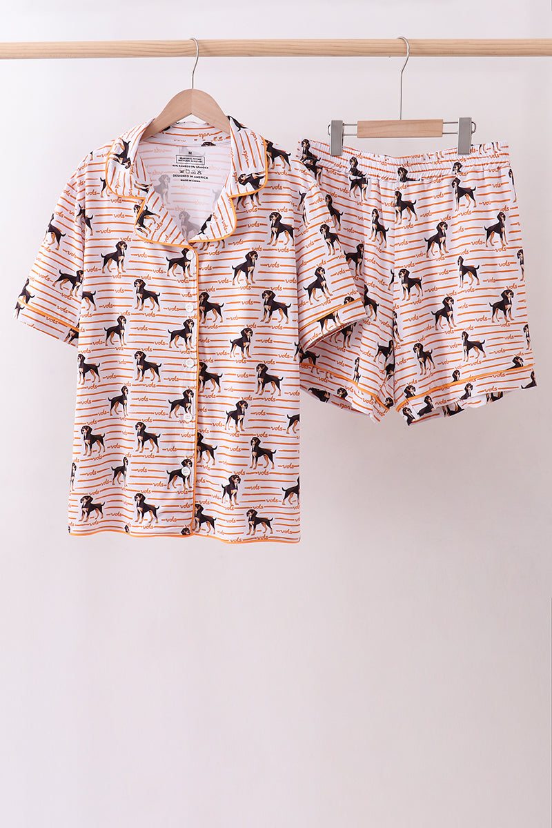Tennessee vols bamboo pajama shorts set - Aaria Tees