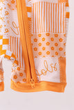 Tennessee floral checkered bamboo romper - Aaria Tees Aaria Tees