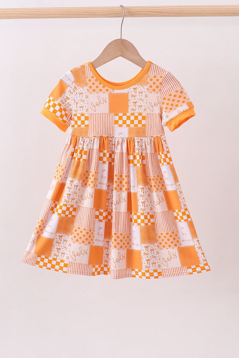 Tennessee floral checkered bamboo dress - Aaria Tees