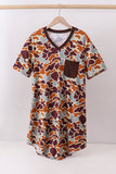 Camouflage print bamboo gown Aaria Tees