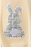 Yellow plaid bunny applique bubble - Aaria Tees Aaria Tees