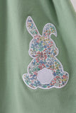 Sage bunny applique lace collar dress - Aaria Tees Aaria Tees