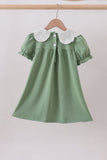 Sage bunny applique lace collar dress - Aaria Tees Aaria Tees