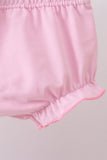 Floral bunny applique ruffle bloomer set - Aaria Tees Aaria Tees