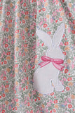 Floral bunny applique ruffle dress - Aaria Tees Aaria Tees