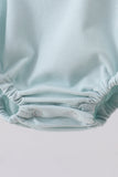 Blue stripe bunny applique bubble - Aaria Tees Aaria Tees