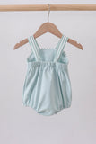 Blue stripe bunny applique bubble - Aaria Tees Aaria Tees