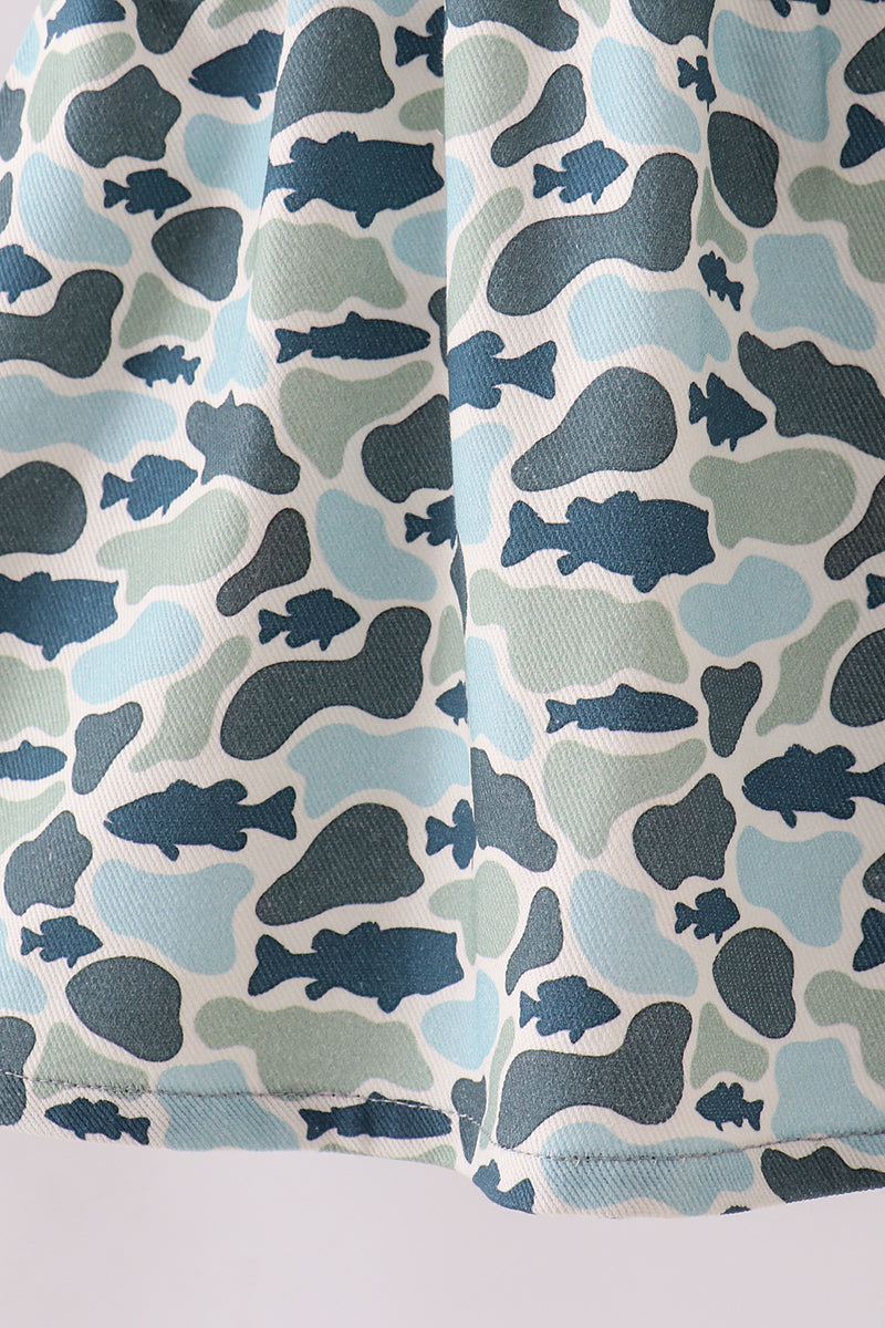 Camouflage denim dress - Aaria Tees Aaria Tees