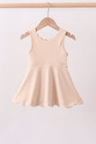 Cream scalloped active dress - Aaria Tees Aaria Tees