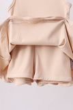 Cream scalloped active dress - Aaria Tees Aaria Tees