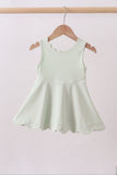 Sage scalloped active dress - Aaria Tees Aaria Tees