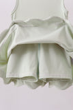 Sage scalloped active dress - Aaria Tees Aaria Tees