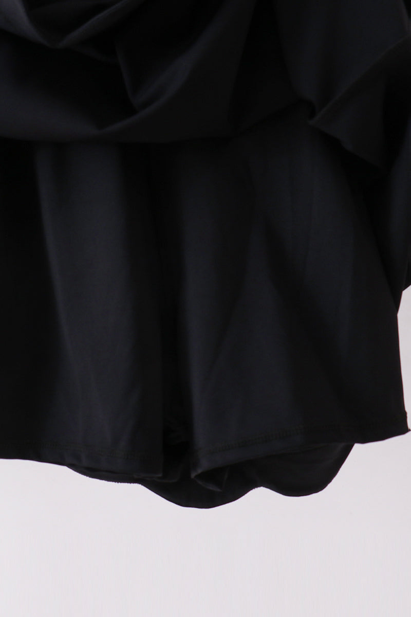Black scalloped active  mom&me dress - Aaria Tees Aaria Tees